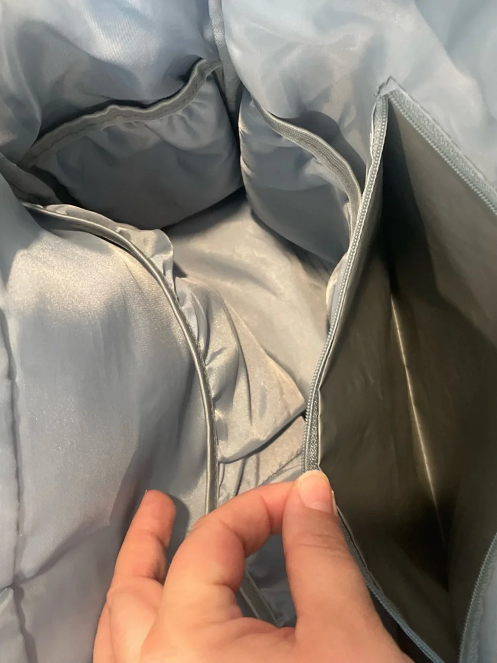 Gray Patterned diaper bag